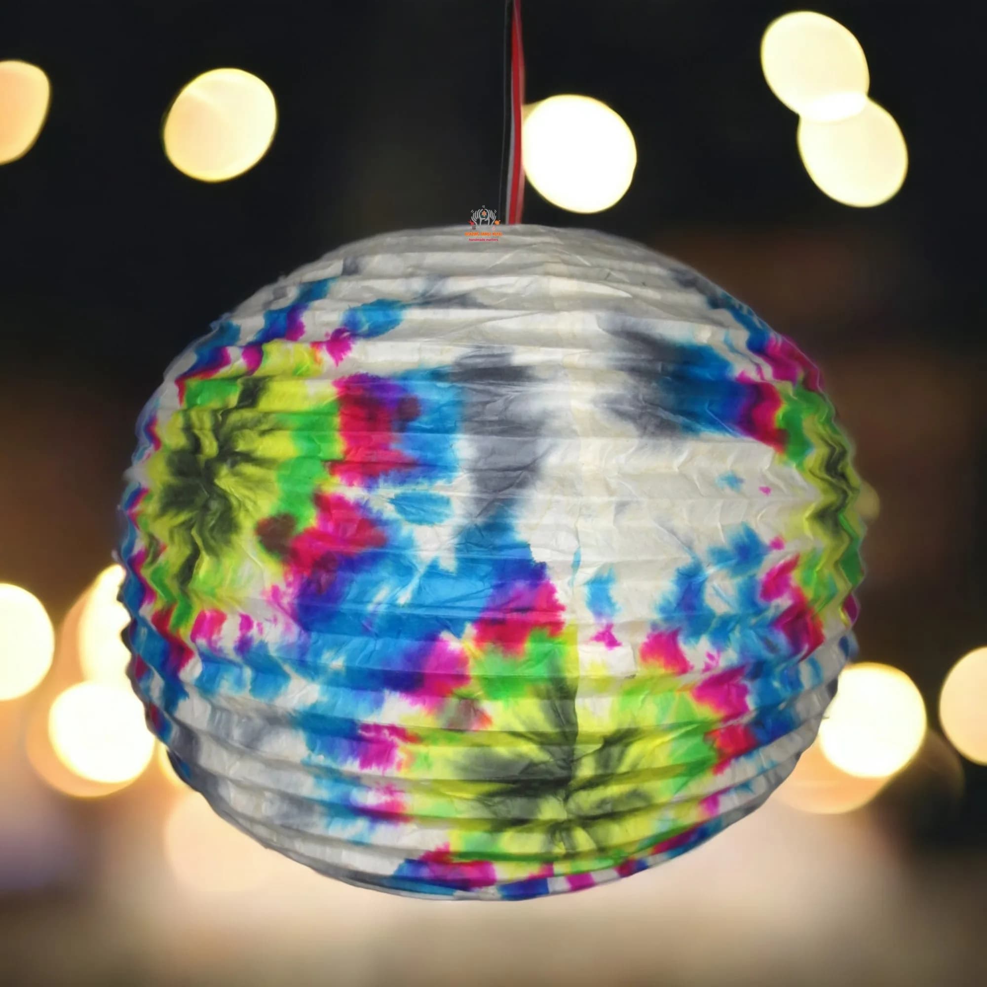 Tie-Dye Lantern Lampshade