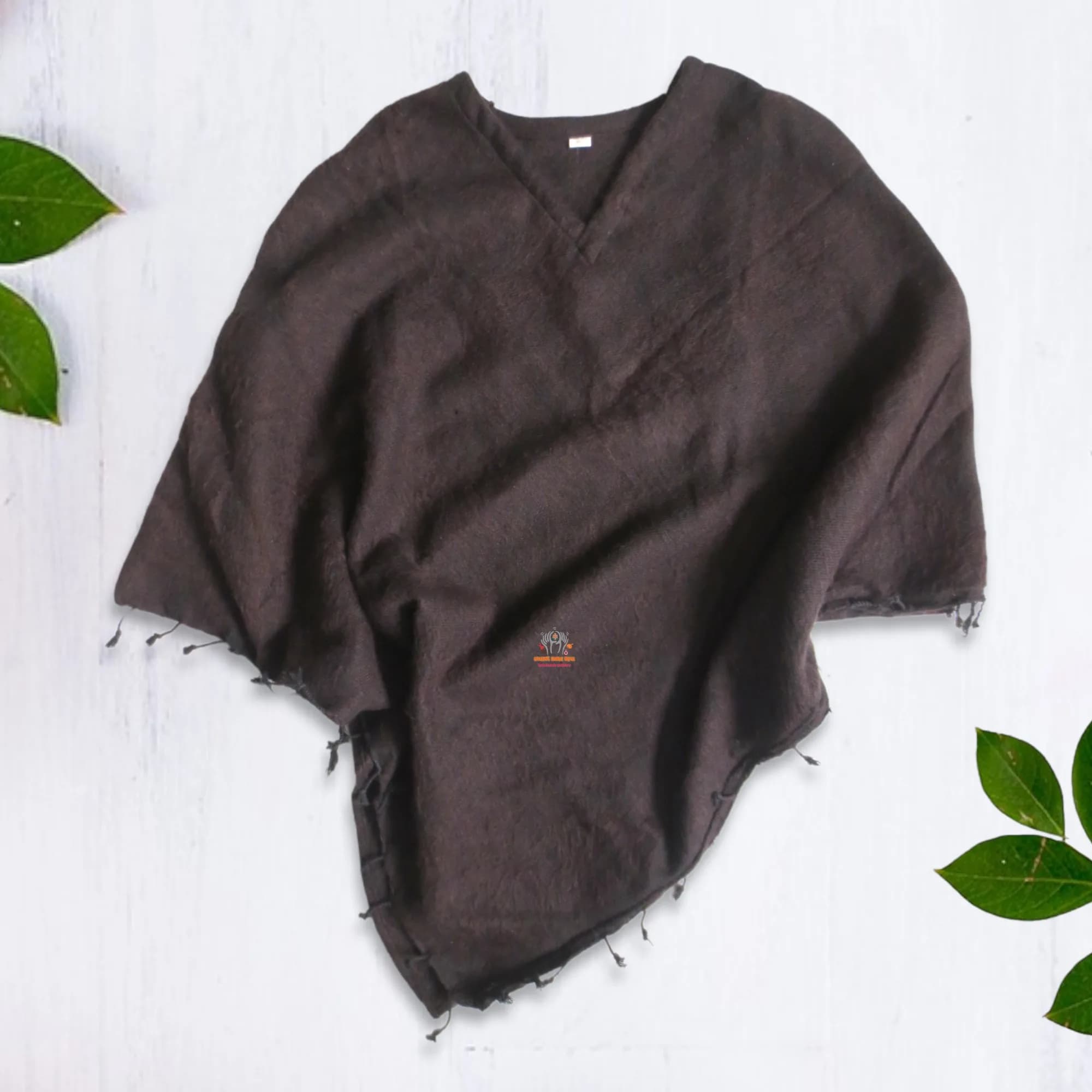 Woolen Poncho Short