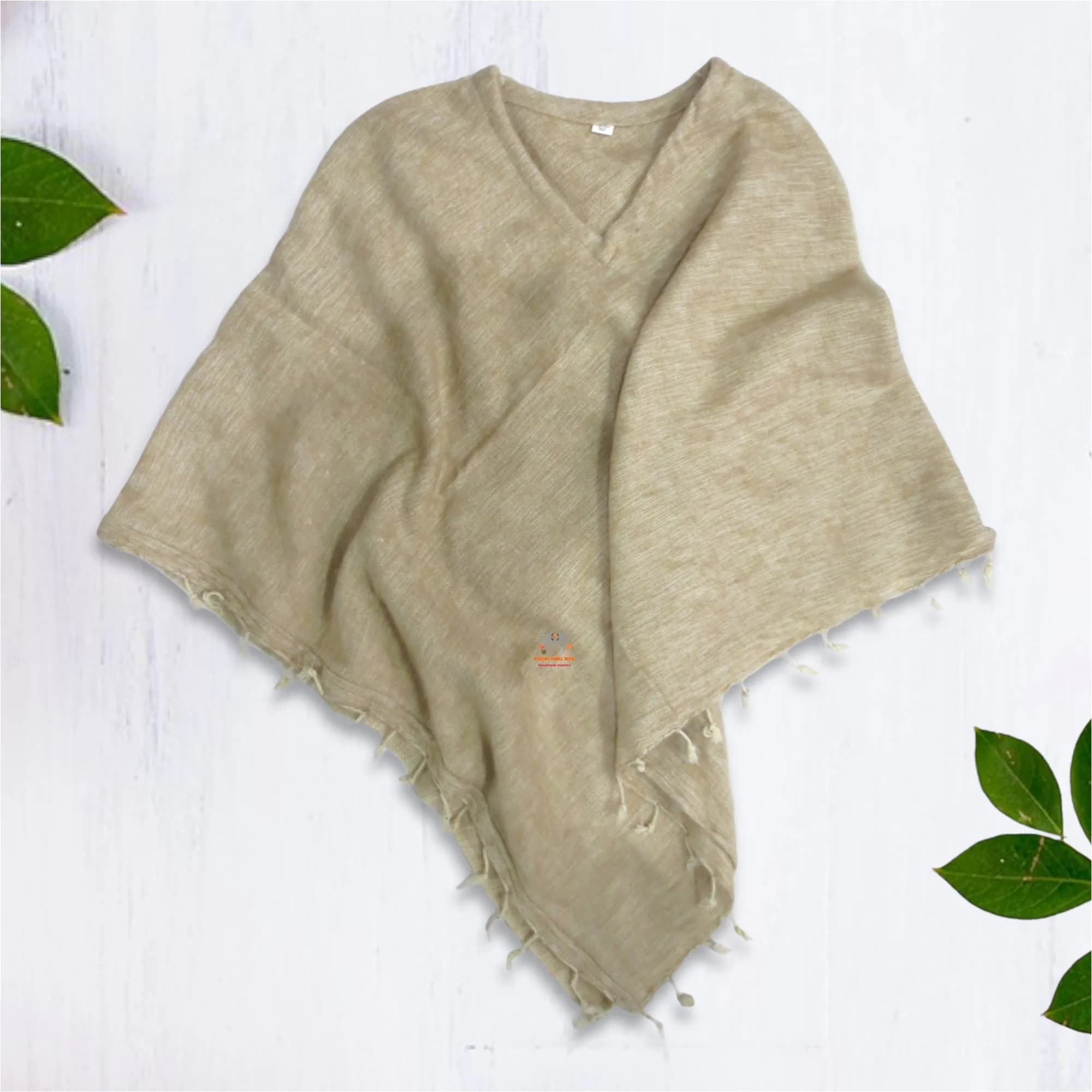 Woolen Poncho Short
