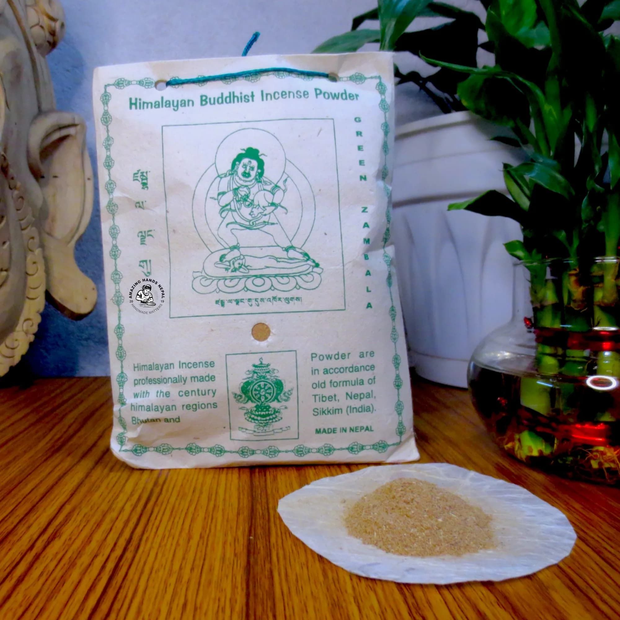 Green Zambala Himalayan Herbal Incense Powder