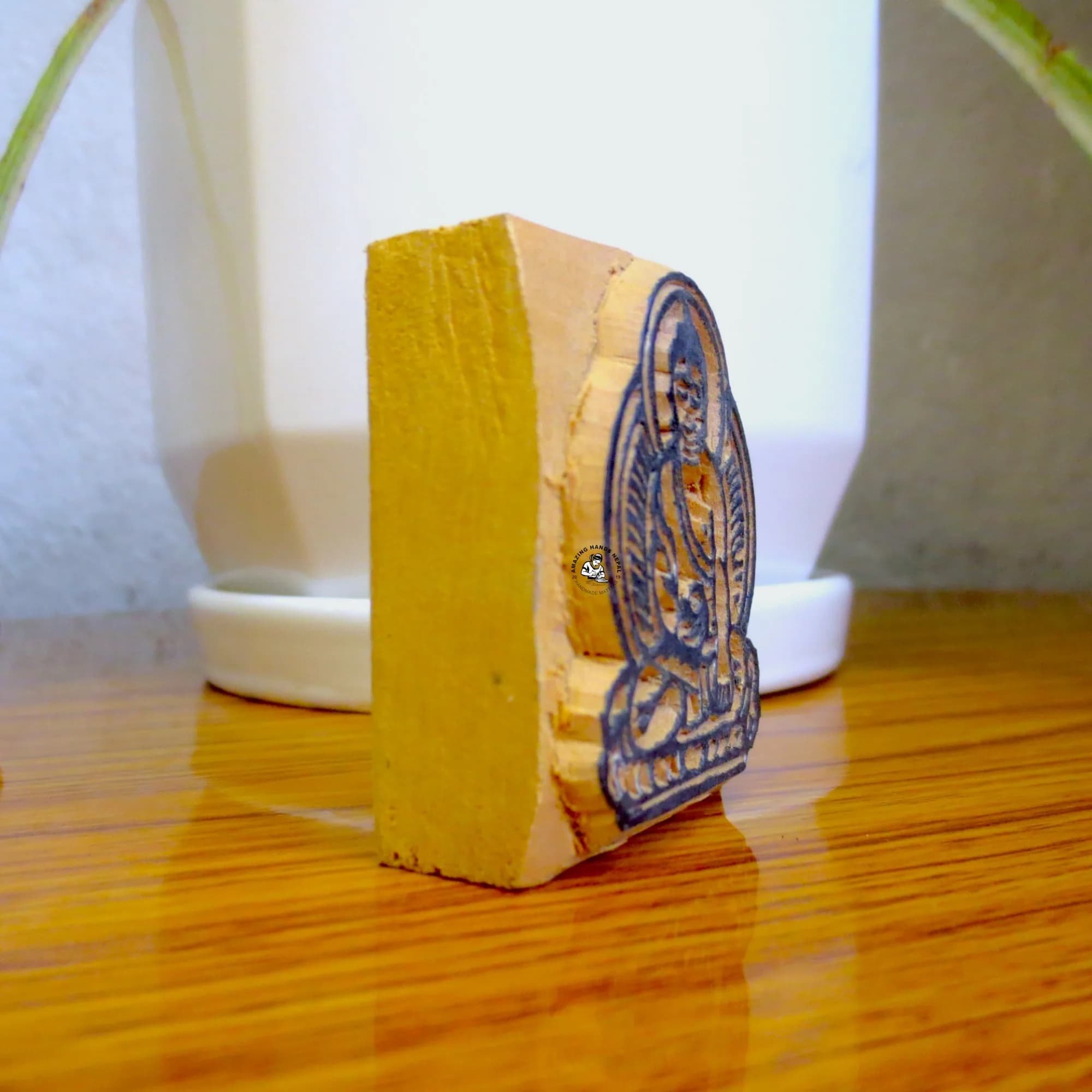 Buddha Carved Wooden Stamp