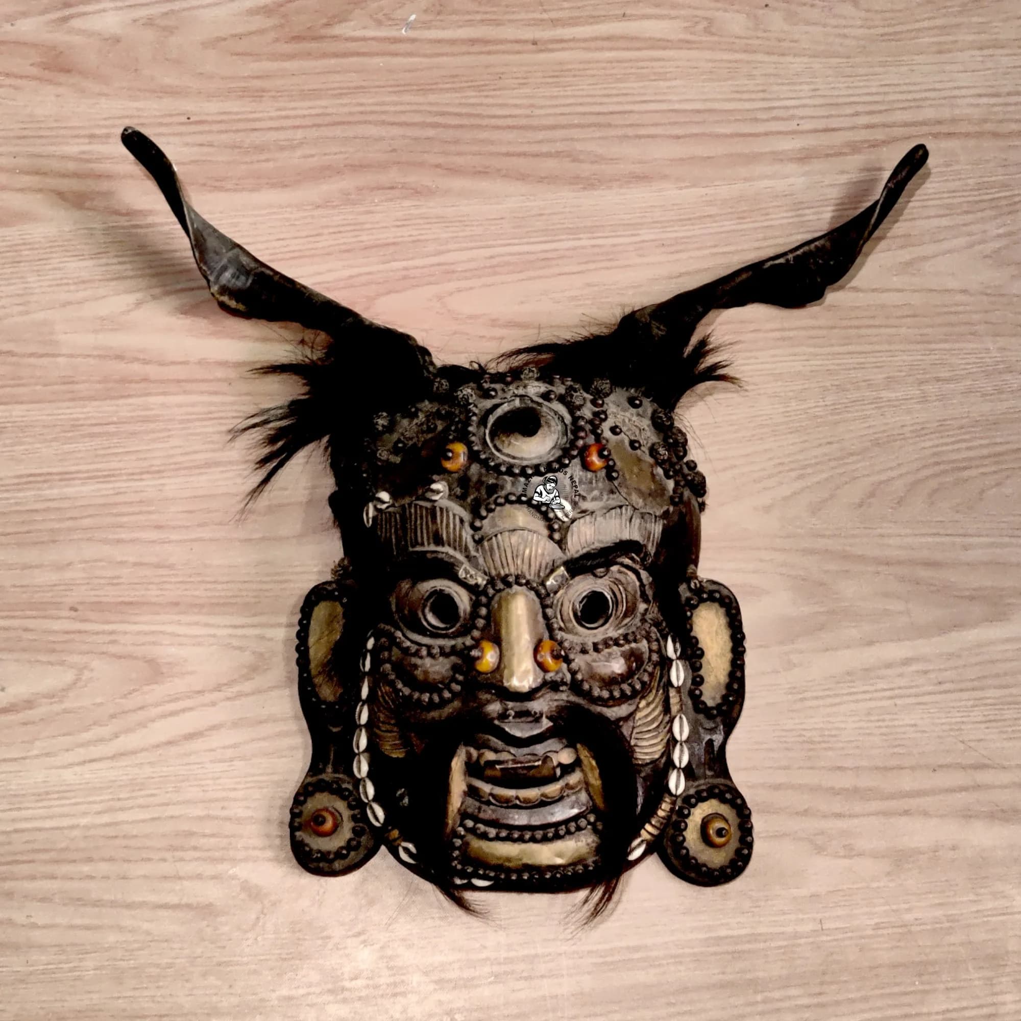Nepalese Himalayan Tribal Wooden Mask