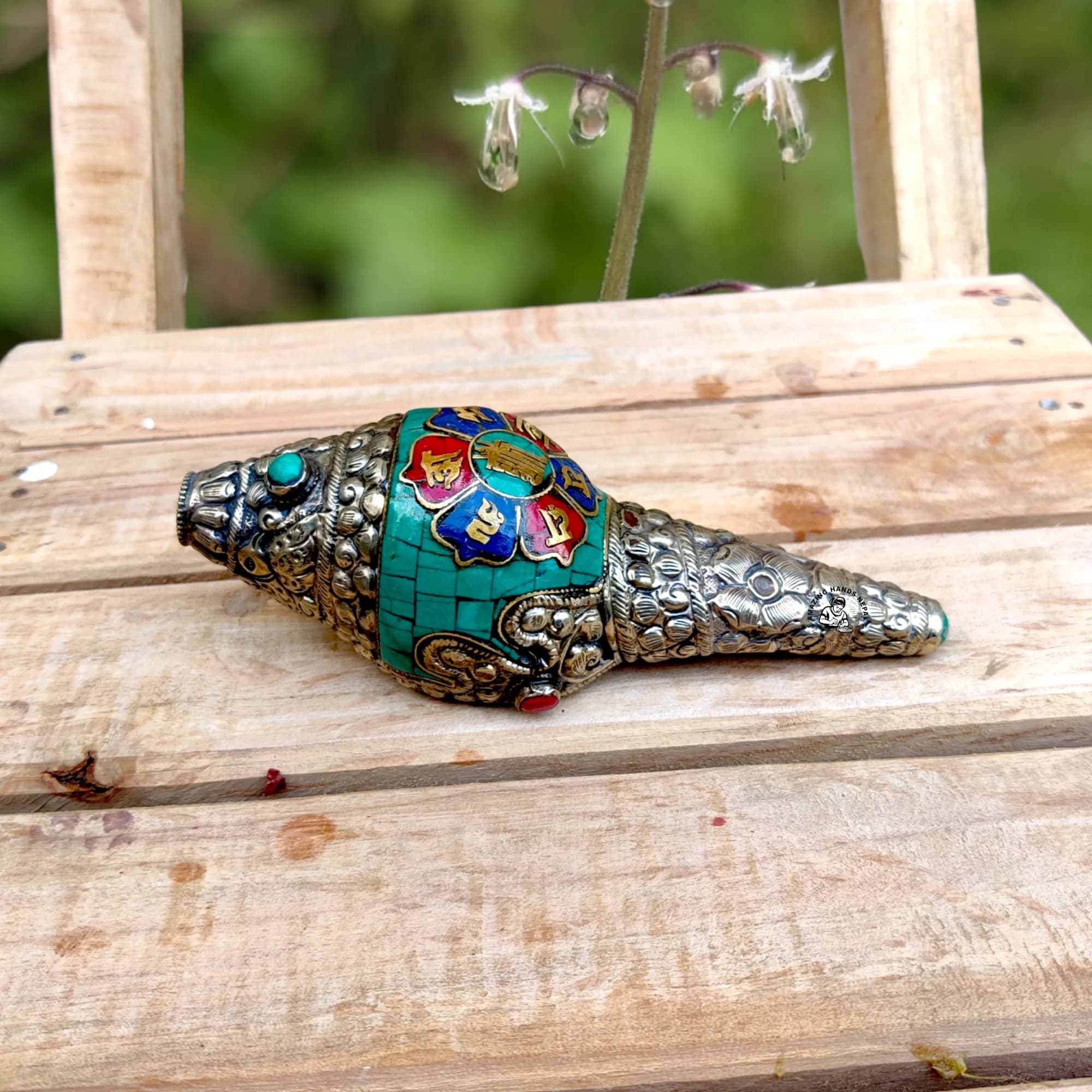 Buddhist Tibetan Conch Shell Trumpet